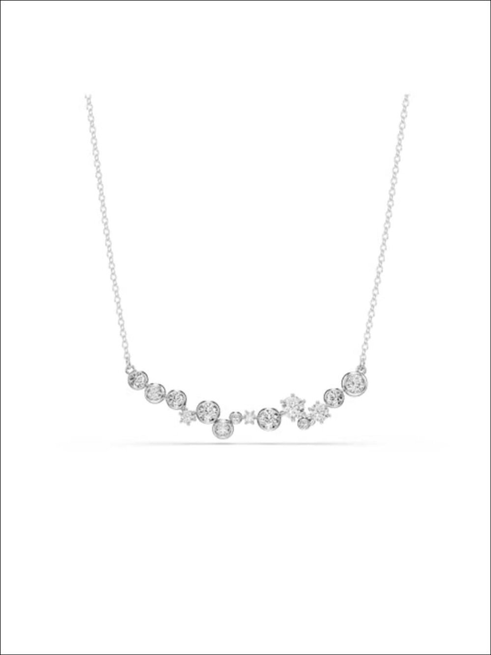 Swarovski Constella Necklace Rhodium Plated Clear Crystal Pendant